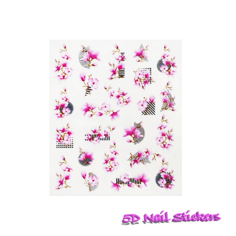 Ibett Nails - 5D Nail Sticker #2 Suitable for acrylic and natural nails