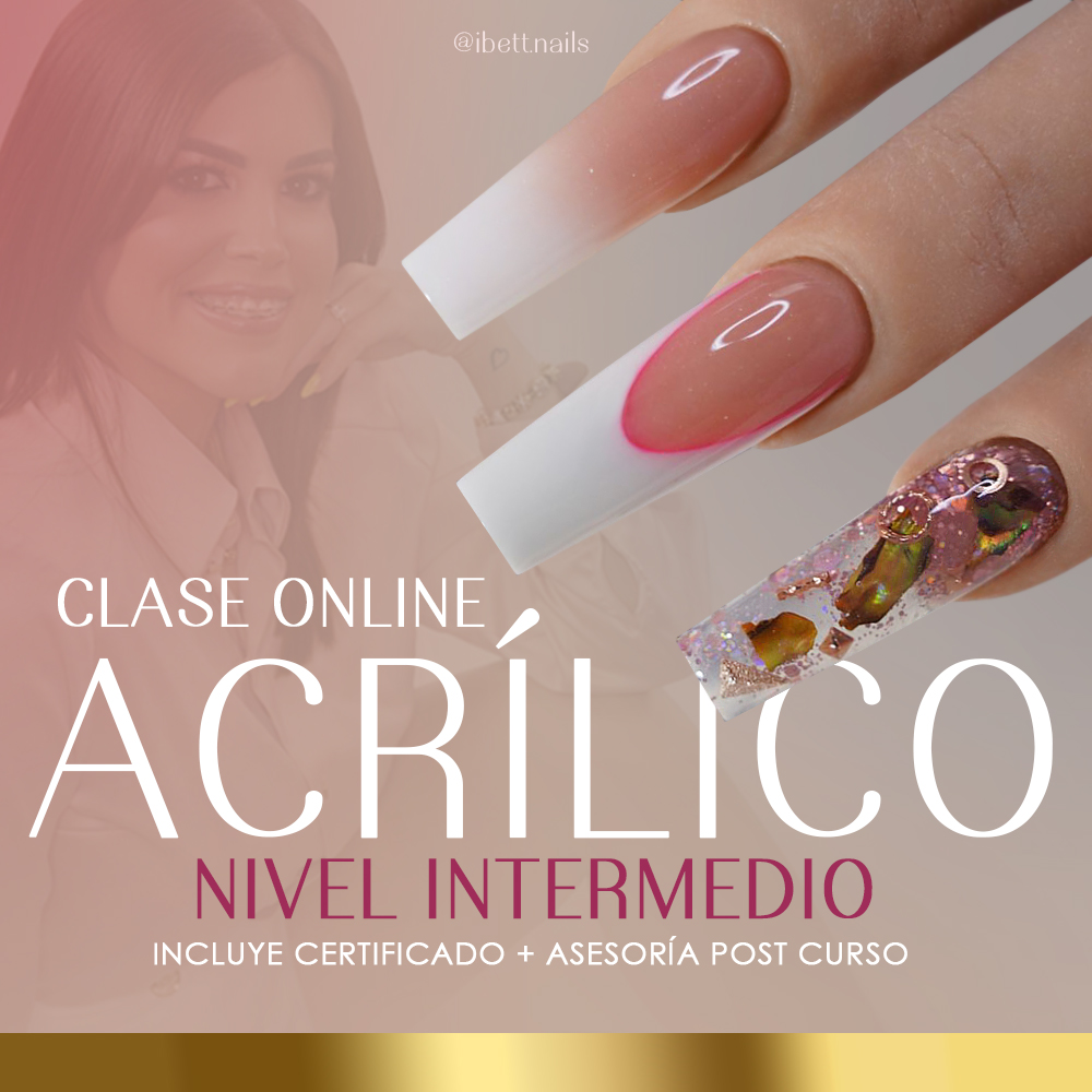 Acrílico - Nivel Intermedio (1 hora) - Ibett Nails